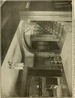 An illustration from Guaranteed building plans with interior views and details : a standard collection of new, original and artistic designs of cottages, bungalows, residences and flats of frame, brick, cement, plaster, concrete blocks, hollow tile, stucco, etc. and farm buildings of all descriptions together with interior and exterior details and interior views arranged and described by William A. Radford. (1915)