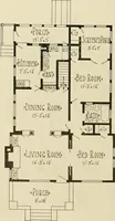 Picture 91 of 539 from Guaranteed building plans with interior views and details : a standard collection of new, original and artistic designs of cottages, bungalows, residences and flats of frame, brick, cement, plaster, concrete blocks, hollow tile, stucco, etc. and farm buildings of all descriptions together with interior and exterior details and interior views arranged and described by William A. Radford. (1915), leaf 47