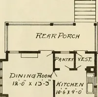 Picture 115 of 539 from Guaranteed building plans with interior views and details : a standard collection of new, original and artistic designs of cottages, bungalows, residences and flats of frame, brick, cement, plaster, concrete blocks, hollow tile, stucco, etc. and farm buildings of all descriptions together with interior and exterior details and interior views arranged and described by William A. Radford. (1915), leaf 55