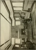 An illustration from Guaranteed building plans with interior views and details : a standard collection of new, original and artistic designs of cottages, bungalows, residences and flats of frame, brick, cement, plaster, concrete blocks, hollow tile, stucco, etc. and farm buildings of all descriptions together with interior and exterior details and interior views arranged and described by William A. Radford. (1915)