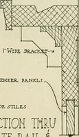 An illustration from Guaranteed building plans with interior views and details : a standard collection of new, original and artistic designs of cottages, bungalows, residences and flats of frame, brick, cement, plaster, concrete blocks, hollow tile, stucco, etc. and farm buildings of all descriptions together with interior and exterior details and interior views arranged and described by William A. Radford. (1915)