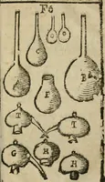 An illustration from Guida alla chimica : che suo mezzo conduce gl'affetionati alle operationi sopra ogni corpo misto animale, minerale, ò vegetabile : dichiarando come s'estraggono i toro sali, ogli, essenze, magisterij, mercurij, etc. ... et in quest' vltima impressione ampliata di nuoue aggiunte, & figure ... : et con la regola per metter le figure à suo loco posta nel fine (1706)