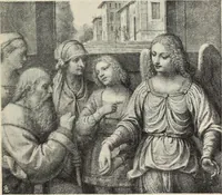 An illustration from Guida sommaria per il visitatore della Biblioteca Ambrosiana e delle collezioni annesse (1907)