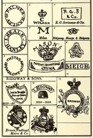 An illustration from Guide de l'amateur de porcelaines et de faiences (y compris grès et terres cuites) : collection complète des marques de porcelaines, de faiences et de poteries anciennes (1910)