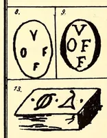 An illustration from Guide de l'amateur de porcelaines et de faiences (y compris grès et terres cuites) : collection complète des marques de porcelaines, de faiences et de poteries anciennes (1910)