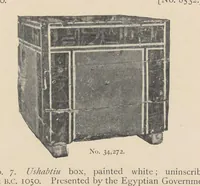 Picture 3 of 8 from A guide to the third and fourth Egyptian rooms : predynastic antiquites, mummied birds and animals, portrait statues, figures of gods, tools, implements and weapons, scarabs, amulets, jewellery and other objects connected with the funeral rites of the ancient Egyptians (1904), leaf 139