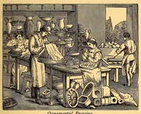 Picture 10 of 16 from A guide through the Royal Porcelain Works, Worcester, and an epitome of the history of pottery and porcelain with the marks on Worcester porcelain (1878), leaf 31