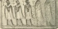 An illustration from A guide to the Egyptian galleries : (sculpture) (1909)