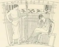 An illustration from A guide to the exhibition illustrating Greek and Roman life (1920)