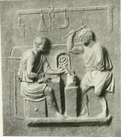 An illustration from A guide to the exhibition illustrating Greek and Roman life (1920)