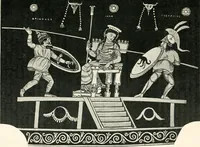 An illustration from A guide to the exhibition illustrating Greek and Roman life (1920)