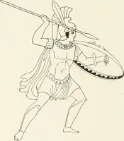 An illustration from A guide to the exhibition illustrating Greek and Roman life (1920)