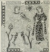 An illustration from A guide to the Mediaeval Room and to the specimens of mediaeval and later times in the gold ornament room : with fourteen plates and a hundred and ninety-four illustrations (1907)