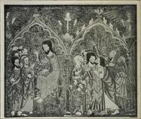 An illustration from A guide to the Mediaeval Room and to the specimens of mediaeval and later times in the gold ornament room : with fourteen plates and a hundred and ninety-four illustrations (1907)