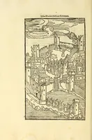 An illustration from Guillelmi Caonrsin [sic] Rhodiorum vicecancellarij: obsidionis Rhodie urbis descriptio