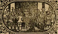 An illustration from Gulden-spiegel, ofte opwekkinge tot christelijke deugden : afgedeelt in twee deelen : waar in vertoond werd de schadelijkheyd der zonden, mitsgaders de goedigheyd en weldaaden Godts over den boetveerdigen, tot leeringe en stigtinge aller christenen toe-gepast : nog is hier by gevoegt Thamars ontschaking, of de verdoolde liefde van Ammon : als mede de vermaakelijke bruylofts-kroon : doorblogten met verscheyde leerzame gedigten, vermaakelijke bruylofts en aandagtige liedekens : voorgesteld op de vier geteyden van den dag (1763)