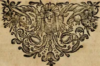 An illustration from Gulden-spiegel, ofte opwekkinge tot christelijke deugden : afgedeelt in twee deelen : waar in vertoond werd de schadelijkheyd der zonden, mitsgaders de goedigheyd en weldaaden Godts over den boetveerdigen, tot leeringe en stigtinge aller christenen toe-gepast : nog is hier by gevoegt Thamars ontschaking, of de verdoolde liefde van Ammon : als mede de vermaakelijke bruylofts-kroon : doorblogten met verscheyde leerzame gedigten, vermaakelijke bruylofts en aandagtige liedekens : voorgesteld op de vier geteyden van den dag (1763)