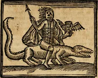 An illustration from Gulden-spiegel, ofte opwekkinge tot christelijke deugden : afgedeelt in twee deelen : waar in vertoond werd de schadelijkheyd der zonden, mitsgaders de goedigheyd en weldaaden Godts over den boetveerdigen, tot leeringe en stigtinge aller christenen toe-gepast : nog is hier by gevoegt Thamars ontschaking, of de verdoolde liefde van Ammon : als mede de vermaakelijke bruylofts-kroon : doorblogten met verscheyde leerzame gedigten, vermaakelijke bruylofts en aandagtige liedekens : voorgesteld op de vier geteyden van den dag (1763)