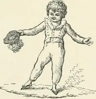 An illustration from Phil May's Gutter-snipes; 50 original sketches in pen and ink (1896)