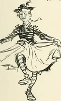 An illustration from Phil May's Gutter-snipes; 50 original sketches in pen and ink (1896)