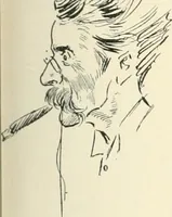 An illustration from Phil May's Gutter-snipes; 50 original sketches in pen and ink (1896)