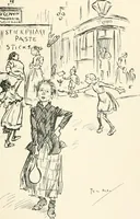 An illustration from Phil May's Gutter-snipes; 50 original sketches in pen and ink (1896)