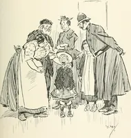 An illustration from Phil May's Gutter-snipes; 50 original sketches in pen and ink (1896)