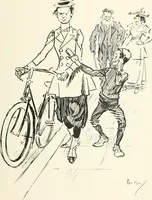 An illustration from Phil May's Gutter-snipes; 50 original sketches in pen and ink (1896)