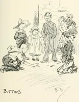 An illustration from Phil May's Gutter-snipes; 50 original sketches in pen and ink (1896)