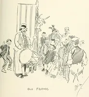 An illustration from Phil May's Gutter-snipes; 50 original sketches in pen and ink (1896)