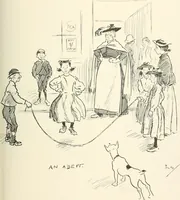 An illustration from Phil May's Gutter-snipes; 50 original sketches in pen and ink (1896)