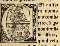 Picture 29 of 78 from Habes hoc in libro ca[n]dide lector Hebraicas institutiones. : in quib[us] quicquid est gra[m]matices hebraicæ facultatis edocetur ad amussim, de literis, punctis, acce[n]tibus, nomine, [et] nominum speciebus, de pronominibus, [et] eoru[mque] cu[m] nominibus, [et] verbis coniu[n]ctione, de verbo [et] verboru[m] co[n]iugationibus, [et] distinctione, in perfecta, quiescentia, defectiua, geminata, de partibus indeclinabilibus, præpositionibus, co[n]iu[n]ctio[n]ibus, aduerbijs, de regulis expone[n]di arcanas literas [et] de figuris, vt paucissima sint desidera[n]da, quas nuper ædidit reuere[n]dus sacræ theolo. do. Sanctes Pagninus .. (1526), leaf 122