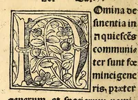 An illustration from Habes hoc in libro ca[n]dide lector Hebraicas institutiones. : in quib[us] quicquid est gra[m]matices hebraicæ facultatis edocetur ad amussim, de literis, punctis, acce[n]tibus, nomine, [et] nominum speciebus, de pronominibus, [et] eoru[mque] cu[m] nominibus, [et] verbis coniu[n]ctione, de verbo [et] verboru[m] co[n]iugationibus, [et] distinctione, in perfecta, quiescentia, defectiua, geminata, de partibus indeclinabilibus, præpositionibus, co[n]iu[n]ctio[n]ibus, aduerbijs, de regulis expone[n]di arcanas literas [et] de figuris, vt paucissima sint desidera[n]da, quas nuper ædidit reuere[n]dus sacræ theolo. do. Sanctes Pagninus .. (1526)