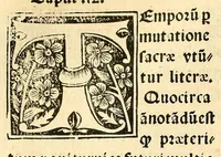 An illustration from Habes hoc in libro ca[n]dide lector Hebraicas institutiones. : in quib[us] quicquid est gra[m]matices hebraicæ facultatis edocetur ad amussim, de literis, punctis, acce[n]tibus, nomine, [et] nominum speciebus, de pronominibus, [et] eoru[mque] cu[m] nominibus, [et] verbis coniu[n]ctione, de verbo [et] verboru[m] co[n]iugationibus, [et] distinctione, in perfecta, quiescentia, defectiua, geminata, de partibus indeclinabilibus, præpositionibus, co[n]iu[n]ctio[n]ibus, aduerbijs, de regulis expone[n]di arcanas literas [et] de figuris, vt paucissima sint desidera[n]da, quas nuper ædidit reuere[n]dus sacræ theolo. do. Sanctes Pagninus .. (1526)