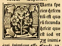 Picture 45 of 78 from Habes hoc in libro ca[n]dide lector Hebraicas institutiones. : in quib[us] quicquid est gra[m]matices hebraicæ facultatis edocetur ad amussim, de literis, punctis, acce[n]tibus, nomine, [et] nominum speciebus, de pronominibus, [et] eoru[mque] cu[m] nominibus, [et] verbis coniu[n]ctione, de verbo [et] verboru[m] co[n]iugationibus, [et] distinctione, in perfecta, quiescentia, defectiua, geminata, de partibus indeclinabilibus, præpositionibus, co[n]iu[n]ctio[n]ibus, aduerbijs, de regulis expone[n]di arcanas literas [et] de figuris, vt paucissima sint desidera[n]da, quas nuper ædidit reuere[n]dus sacræ theolo. do. Sanctes Pagninus .. (1526), leaf 294