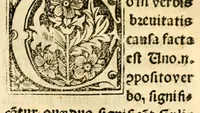 An illustration from Habes hoc in libro ca[n]dide lector Hebraicas institutiones. : in quib[us] quicquid est gra[m]matices hebraicæ facultatis edocetur ad amussim, de literis, punctis, acce[n]tibus, nomine, [et] nominum speciebus, de pronominibus, [et] eoru[mque] cu[m] nominibus, [et] verbis coniu[n]ctione, de verbo [et] verboru[m] co[n]iugationibus, [et] distinctione, in perfecta, quiescentia, defectiua, geminata, de partibus indeclinabilibus, præpositionibus, co[n]iu[n]ctio[n]ibus, aduerbijs, de regulis expone[n]di arcanas literas [et] de figuris, vt paucissima sint desidera[n]da, quas nuper ædidit reuere[n]dus sacræ theolo. do. Sanctes Pagninus .. (1526)
