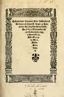 An illustration from Habes hoc in libro ca[n]dide lector Hebraicas institutiones. : in quib[us] quicquid est gra[m]matices hebraicæ facultatis edocetur ad amussim, de literis, punctis, acce[n]tibus, nomine, [et] nominum speciebus, de pronominibus, [et] eoru[mque] cu[m] nominibus, [et] verbis coniu[n]ctione, de verbo [et] verboru[m] co[n]iugationibus, [et] distinctione, in perfecta, quiescentia, defectiua, geminata, de partibus indeclinabilibus, præpositionibus, co[n]iu[n]ctio[n]ibus, aduerbijs, de regulis expone[n]di arcanas literas [et] de figuris, vt paucissima sint desidera[n]da, quas nuper ædidit reuere[n]dus sacræ theolo. do. Sanctes Pagninus .. (1526)
