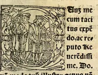 An illustration from Habes hoc in libro ca[n]dide lector Hebraicas institutiones. : in quib[us] quicquid est gra[m]matices hebraicæ facultatis edocetur ad amussim, de literis, punctis, acce[n]tibus, nomine, [et] nominum speciebus, de pronominibus, [et] eoru[mque] cu[m] nominibus, [et] verbis coniu[n]ctione, de verbo [et] verboru[m] co[n]iugationibus, [et] distinctione, in perfecta, quiescentia, defectiua, geminata, de partibus indeclinabilibus, præpositionibus, co[n]iu[n]ctio[n]ibus, aduerbijs, de regulis expone[n]di arcanas literas [et] de figuris, vt paucissima sint desidera[n]da, quas nuper ædidit reuere[n]dus sacræ theolo. do. Sanctes Pagninus .. (1526)