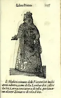 Picture 12 of 29 from Habiti antichi, ouero, Raccolta di figvre delineate dal gran Titiano, e da Cesare Vecellio suo fratello, diligentemente intagliate, conforme alle nationi del mondo : libro vtilissimo a pittori, dissegnatori, scultori, architetti & ad ogni curioso, e peregrino ingegno (1664), leaf 177