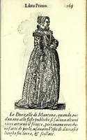 Picture 13 of 29 from Habiti antichi, ouero, Raccolta di figvre delineate dal gran Titiano, e da Cesare Vecellio suo fratello, diligentemente intagliate, conforme alle nationi del mondo : libro vtilissimo a pittori, dissegnatori, scultori, architetti & ad ogni curioso, e peregrino ingegno (1664), leaf 189