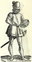 Picture 17 of 29 from Habiti antichi, ouero, Raccolta di figvre delineate dal gran Titiano, e da Cesare Vecellio suo fratello, diligentemente intagliate, conforme alle nationi del mondo : libro vtilissimo a pittori, dissegnatori, scultori, architetti & ad ogni curioso, e peregrino ingegno (1664), leaf 254
