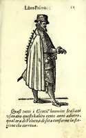 An illustration from Habiti antichi, ouero, Raccolta di figvre delineate dal gran Titiano, e da Cesare Vecellio suo fratello, diligentemente intagliate, conforme alle nationi del mondo : libro vtilissimo a pittori, dissegnatori, scultori, architetti & ad ogni curioso, e peregrino ingegno (1664)