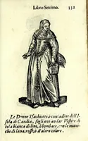 Picture 25 of 29 from Habiti antichi, ouero, Raccolta di figvre delineate dal gran Titiano, e da Cesare Vecellio suo fratello, diligentemente intagliate, conforme alle nationi del mondo : libro vtilissimo a pittori, dissegnatori, scultori, architetti & ad ogni curioso, e peregrino ingegno (1664), leaf 351