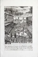 An illustration from Habiti d'hvomeni et donne venetiane : con la processione della serma. Signoria et altri particolari cioè trionfi feste cerimonie pvbliche della nobilissima città di Venetia