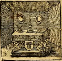 An illustration from Hadriani Iunii Emblemata : eiusdem Aenigmatum libellus (1596)
