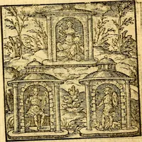 An illustration from Hadriani Iunii Emblemata : eiusdem Aenigmatum libellus (1596)