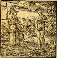 An illustration from Hadriani Iunii Emblemata : eiusdem Aenigmatum libellus (1596)