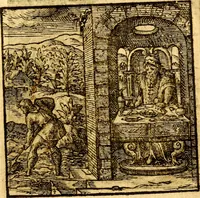 An illustration from Hadriani Iunii Emblemata : eiusdem Aenigmatum libellus (1596)