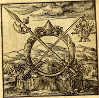 An illustration from Hadriani Iunii Emblemata : eiusdem Aenigmatum libellus (1596)