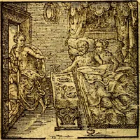 An illustration from Hadriani Iunii Emblemata : eiusdem Aenigmatum libellus (1596)
